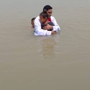 Baptism in Bagan area 2