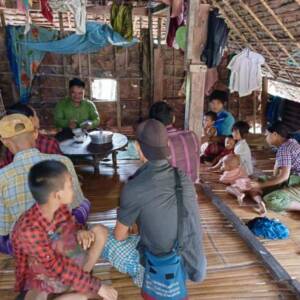 Communion in rural Karen house church