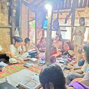 Leprosy village youth Bible study group