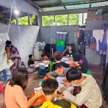 Solar power used at tutoring session