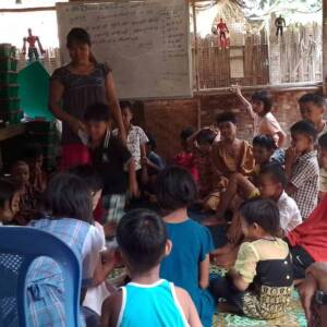 School despite flooding