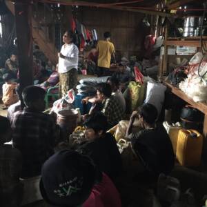 Providing food supplies to Yangon neighbors