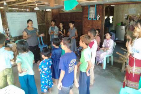 Bagan area house church service