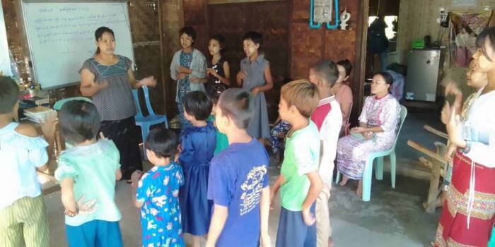 Bagan area house church service