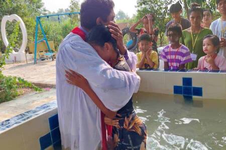 Baptism from Bible camp 2