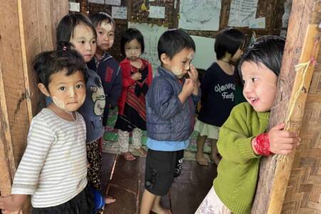 School in IDP camp Karenni State 2