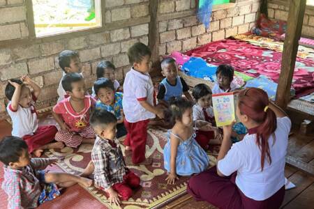 School in IDP camp Karenni State