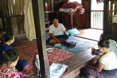 Small Bible study group in Karen State