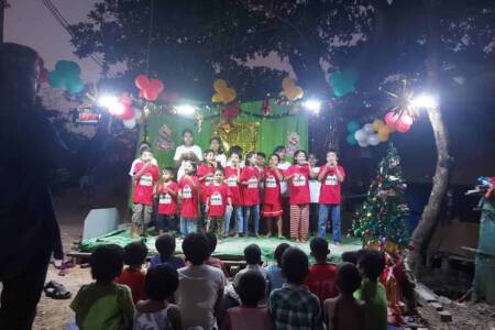 Children and Christmas in Myanmar