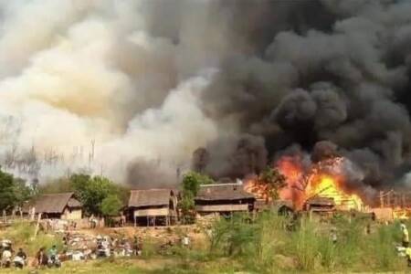 Junta village bombing