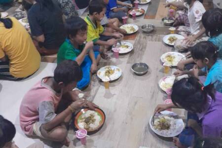 Meal time at children_s home