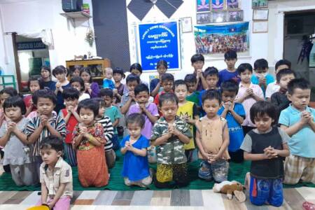 Prayer of thanks from children_s home