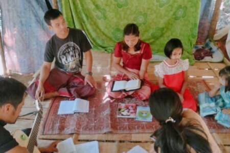 Small Bible study group in Tanintharyi area