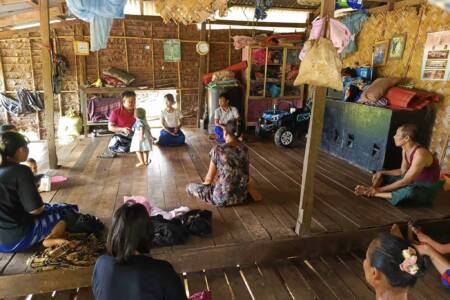 Visiting a Karen village family