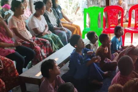 Bagan area house church service April 2025