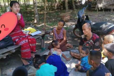 Praying for Karen villagers