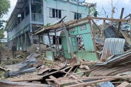 Airstrike in Mandalay