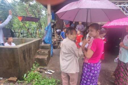 Baptism in the rain