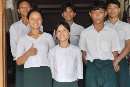 Grateful for school uniforms
