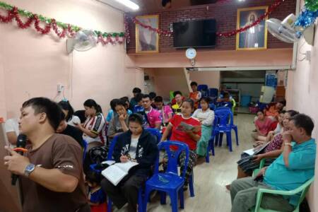 Discipleship training Karen village