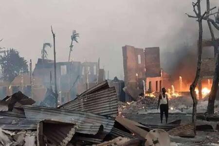 Junta airstrike Rakhine state Junta airstrike Rakhine state