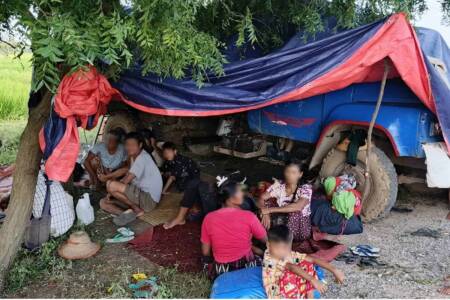 A family on the run from junta