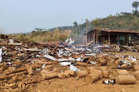 Airstrike on Kachin village