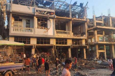 Drone strike in Karen state