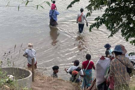 Escaping bombing raids