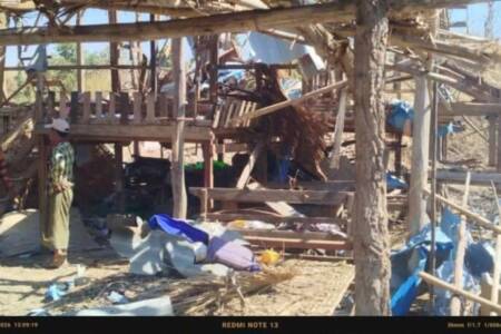 Grocery store destroyed