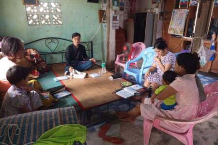 House church service Yangon
