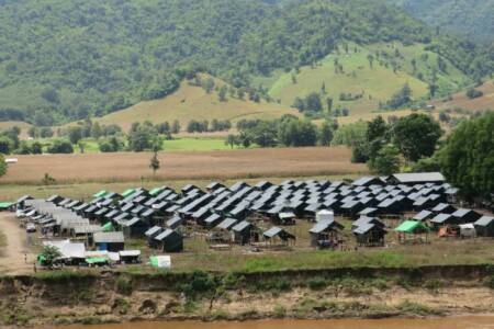 Temporary refugee camp Karen State