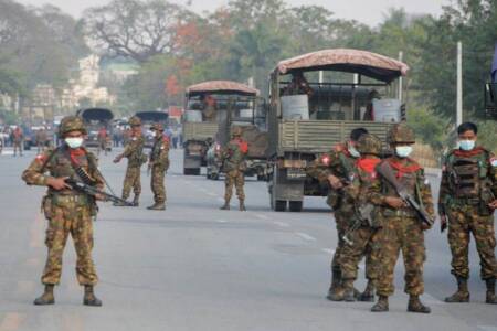 Junta monitoring the streets