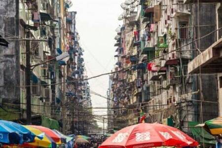 Yangon street scene
